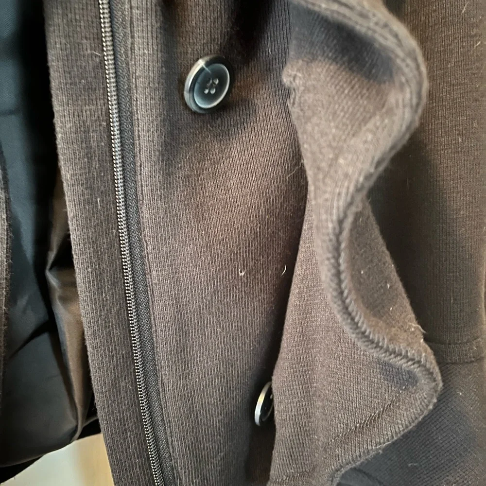 Black Ruffled Women's Jacket - Picture 5 of 7